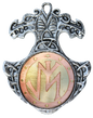 Confidence (BR04) Rune Charm Pendant Talisman Necklace