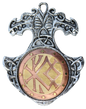 Courage (BR10) Rune Charm Pendant Talisman Necklace