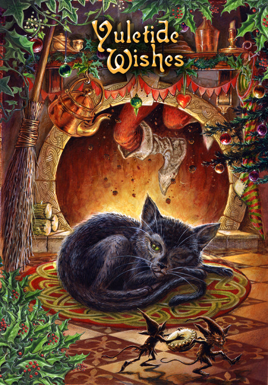 Twas The Night Before Yule (BY17) 6 x Yule Greetings Cards
