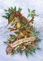 Mr Hedgely's Yuletide Coat (BY27) 6 x Yule Greetings Cards