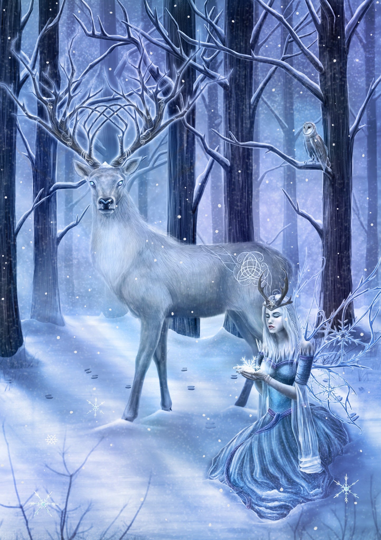 Frozen Fantasy (CB01) 6 x Yule Greetings Cards
