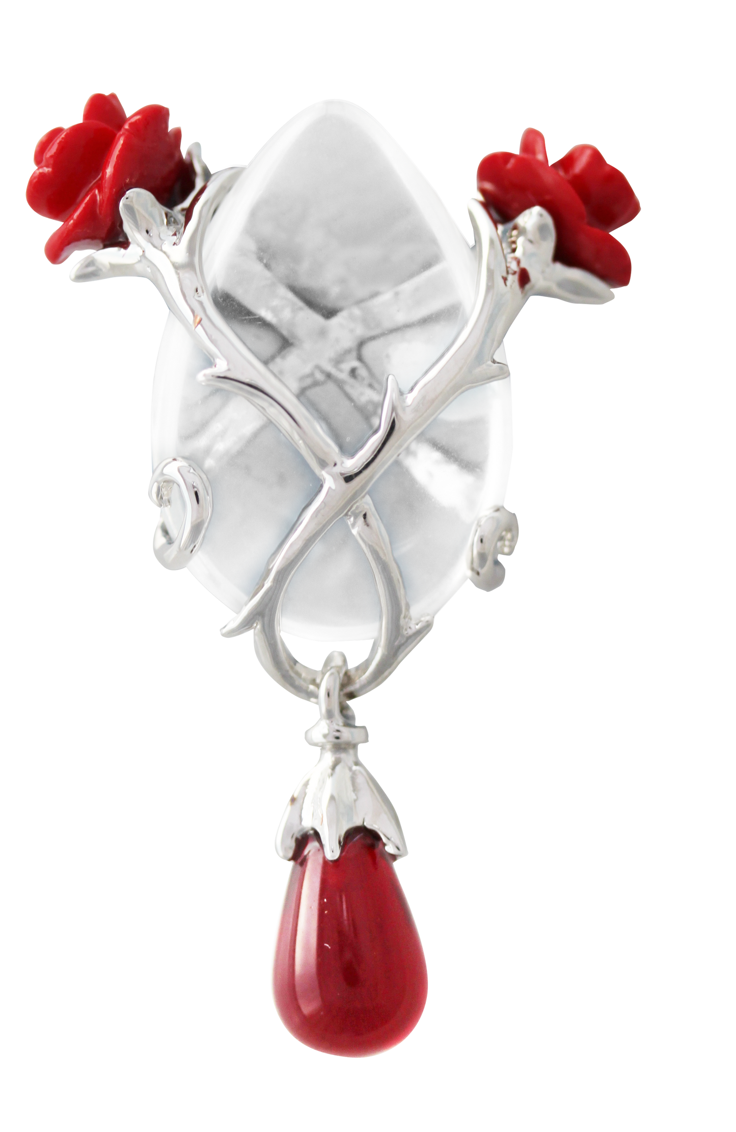 Rose And Thorn (CK03) Pendant Necklace