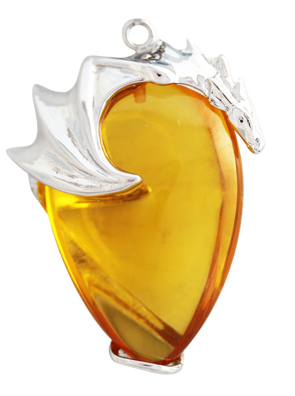 Basking Draca (CK06) Dragon Pendant Necklace