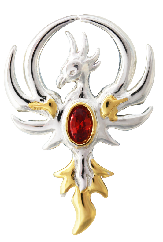 Phoenix Rising (COM03) 925 Sterling Silver Pendant Necklace