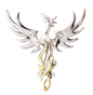 Sun Phoenix (COM04) 925 Sterling Silver Pendant Necklace