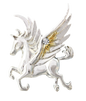 Pegasus of the Stars (COM12) 925 Sterling Silver Pendant Necklace