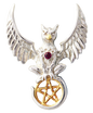 Griffin of Nemesis (COM16) 925 Sterling Silver Pendant Necklace
