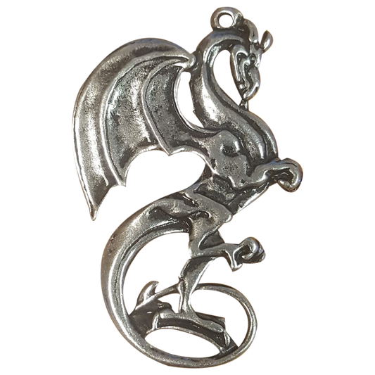 Dragon (D2) Silver Plated Charm