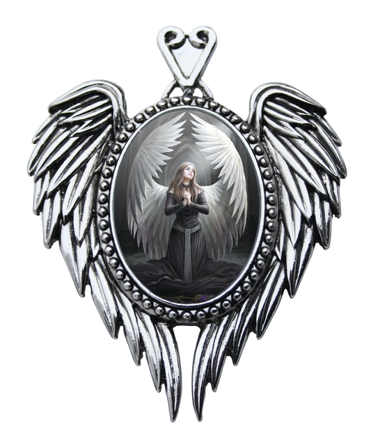 Prayer For The Fallen Cameo (EC14) Pendant Necklace by Anne Stokes