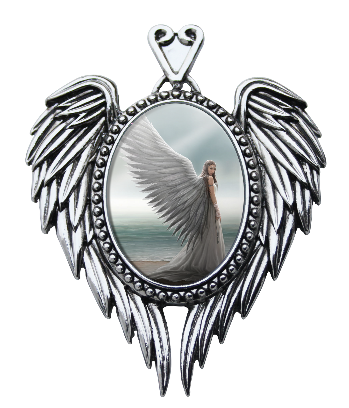 Spirit Guide Cameo (EC15) Pendant Necklace by Anne Stokes