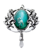 Forest Unicorn Cameo (EC4) Pendant Necklace by Anne Stokes