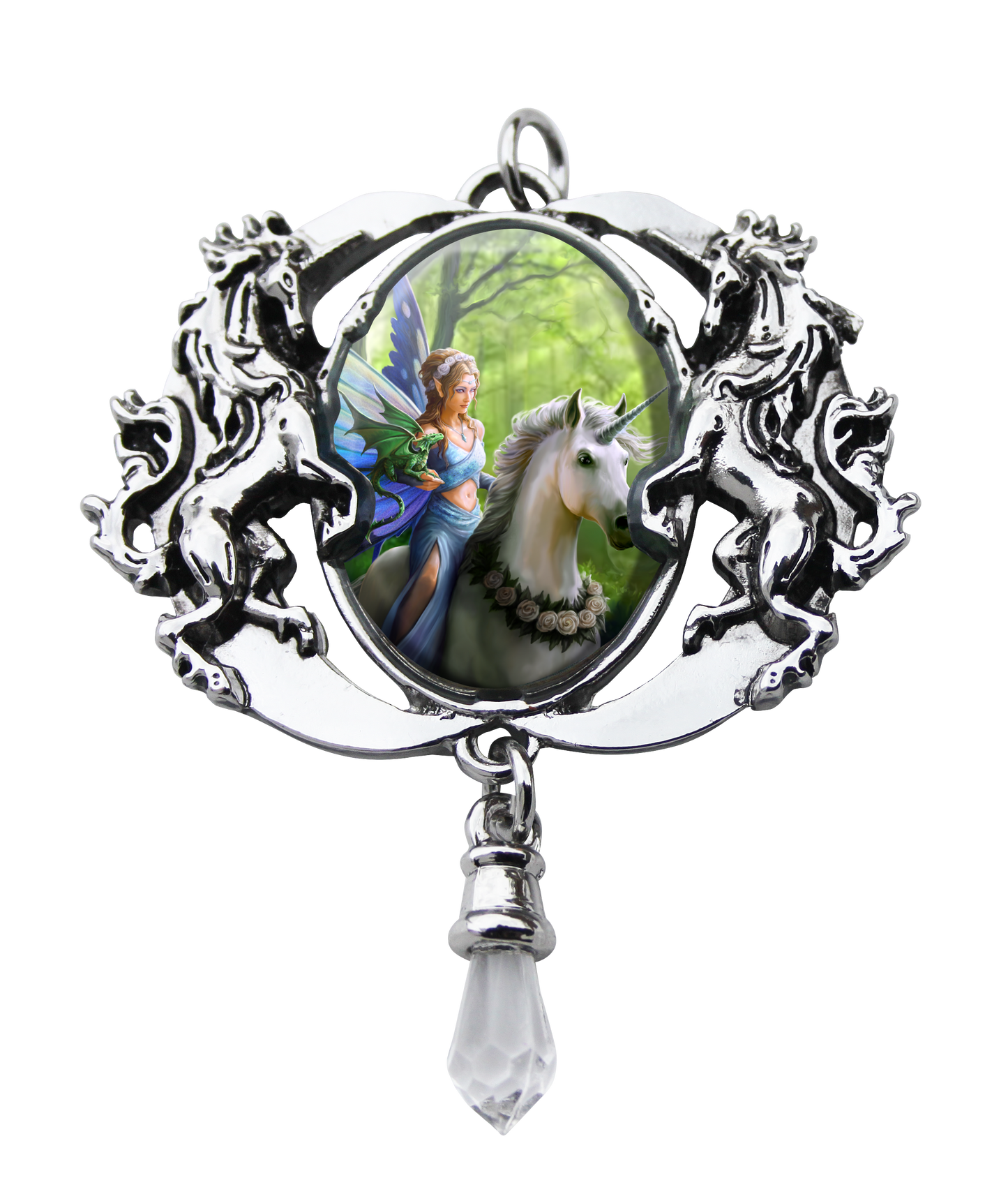Realm of Enchantment Cameo (EC6) Pendant Necklace by Anne Stokes
