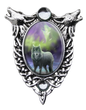Aura Wolf Cameo (EC8) Pendant Necklace by Anne Stokes