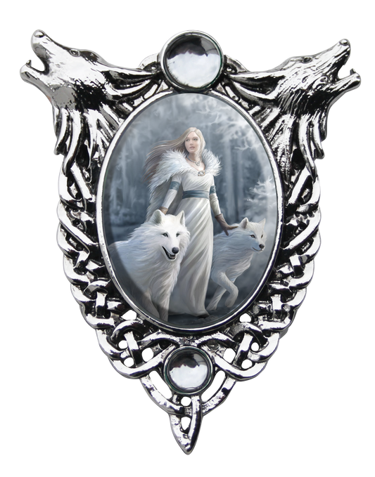 Winter Guardians Cameo (EC9) Pendant Necklace by Anne Stokes