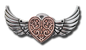 Valkyrie Heart (EN3) Steampunk Brooch