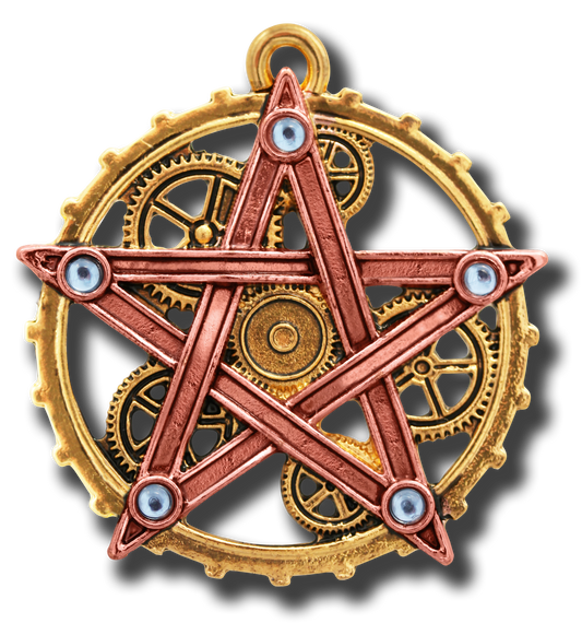 Penta Meridia (EN7) Steampunk Pendant Necklace