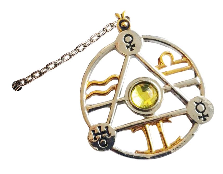 Elemental Earth Talisman (ET1) Pendant Necklace on Greetings Card