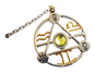 Elemental Earth Talisman (ET1) Pendant Necklace on Greetings Card