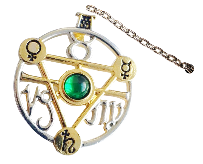 Elemental Air Talisman (ET2) Pendant Necklace on Greetings Card