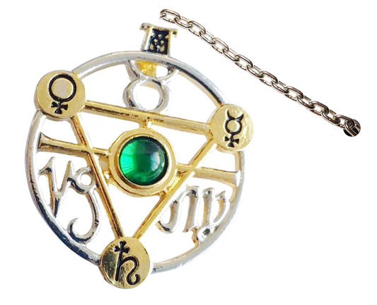 Elemental Air Talisman (ET2) Pendant Necklace on Greetings Card