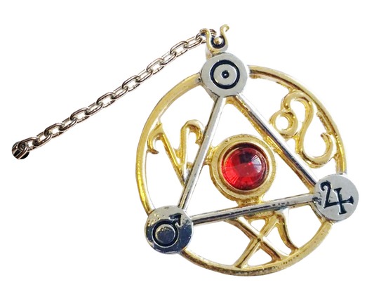 Elemental Fire Talisman (ET3) Pendant Necklace on Greetings Card