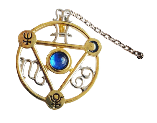 Elemental Water Talisman (ET4) Pendant Necklace on Greetings Card