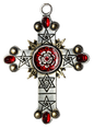 The Rose Cross (FB8) Pendant Charm Necklace