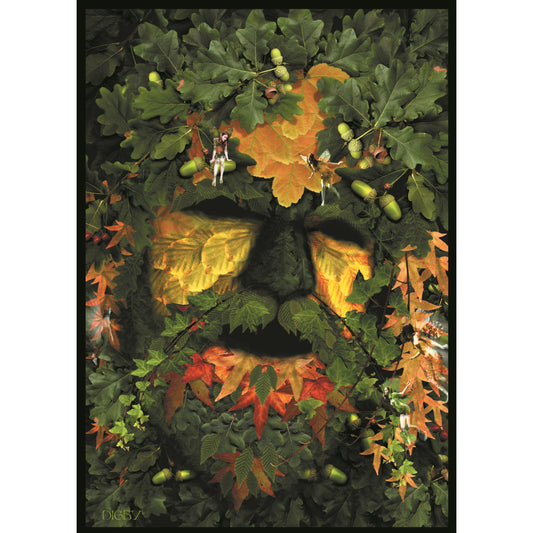 Green Man (FC10) - 6 x Blank Greetings Cards