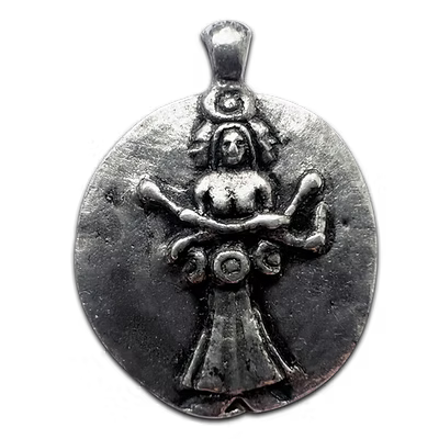 Hecate (GC01S) Double Sided Pendant Coin Necklace