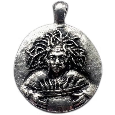 Cerridwen (GC03S) Double Sided Pendant Coin Necklace