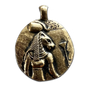 Sekhmet (GC07G) Double Sided Pendant Coin Necklace