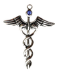Caduceus (JAR03) Pendant Amulet Charm Necklace