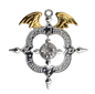 Winged Archangel Shield (MK8) Pendant Necklace