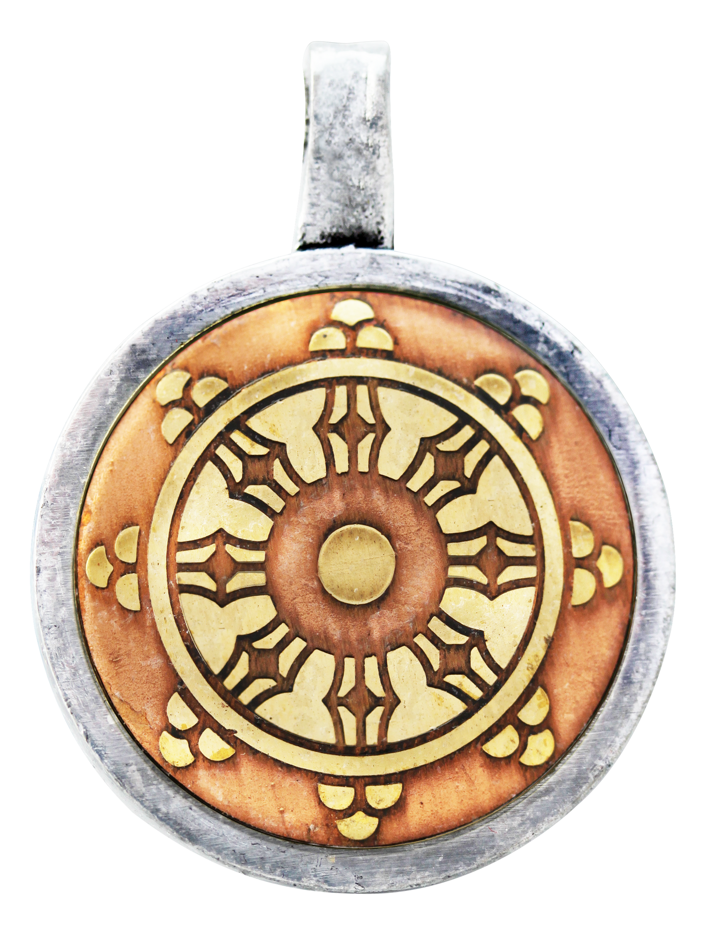 Dharma Wheel (MT11) Talisman Pendant Necklace