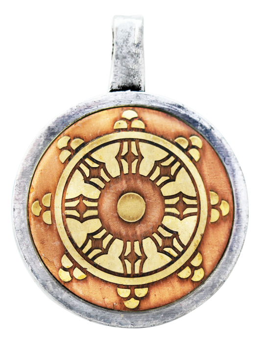 Dharma Wheel (MT11) Talisman Pendant Necklace