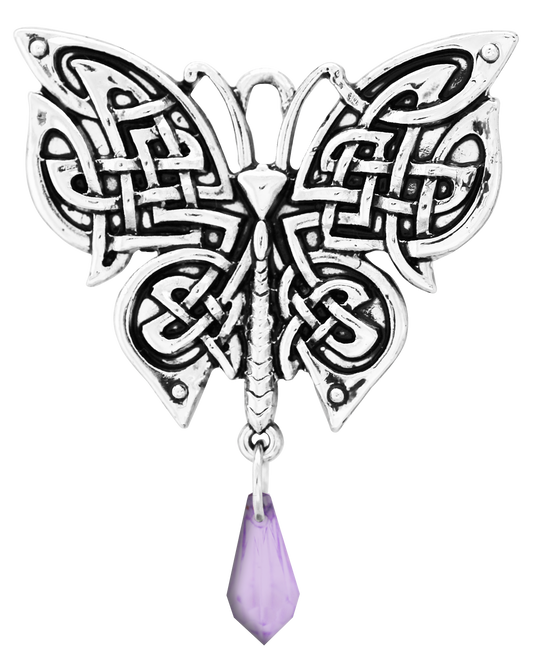 Morrigan's Moth (MY10) Pendant Charm Necklace