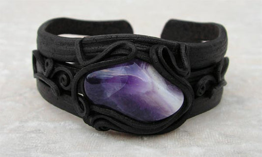 Armreifen mit Amethyst