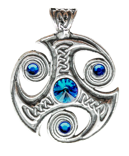 Jewelled Trefot (NL06) Amulet Pendant Necklace