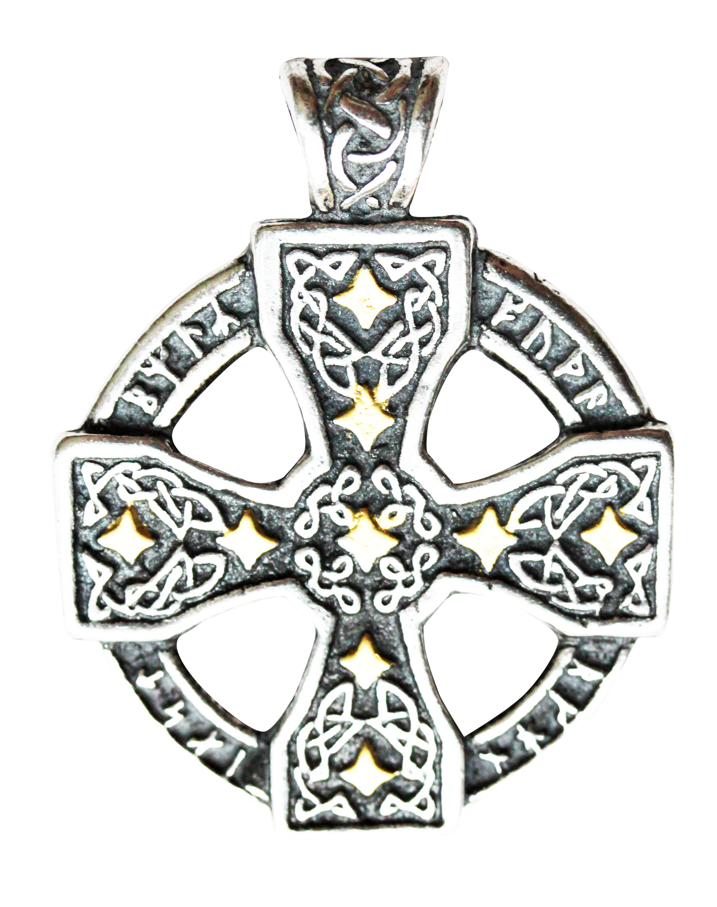Runic Celtic Cross (NL07) Amulet Pendant Necklace