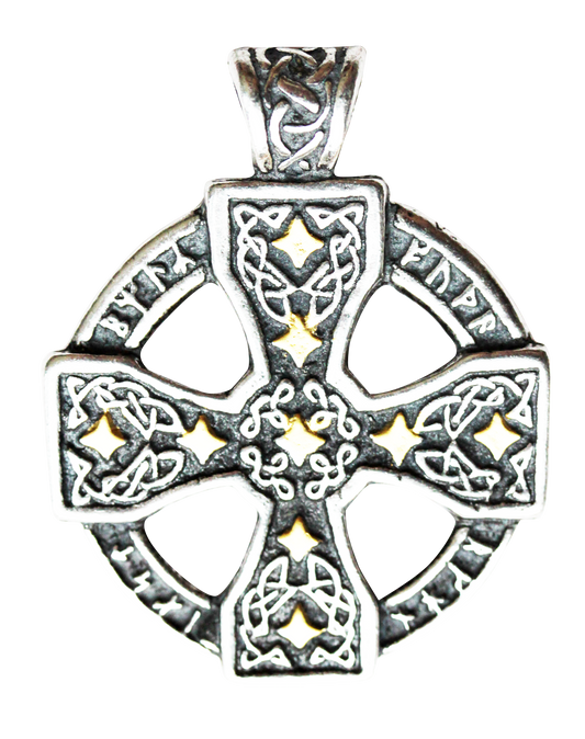 Runic Celtic Cross (NL07) Amulet Pendant Necklace
