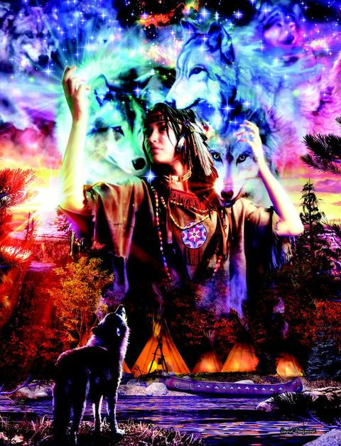 Wolfmaiden - Pack of 6 Blank Greetings Card with Envelope (PF01)