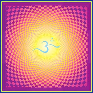 Om (SH07)- Pack of 6 Blank Greetings Card with Envelope