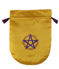 Pentagram in Circle (STB04) Lined Satin Tarot Bag