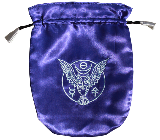 Rune Owl (STB06) Lined Satin Tarot Bag