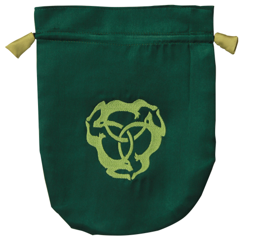 Triple Hare (STB07) Lined Satin Tarot Bag
