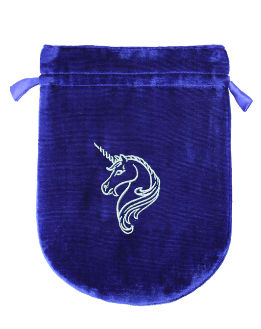 Unicorn (VTB06) Lined Velvet Tarot Bag