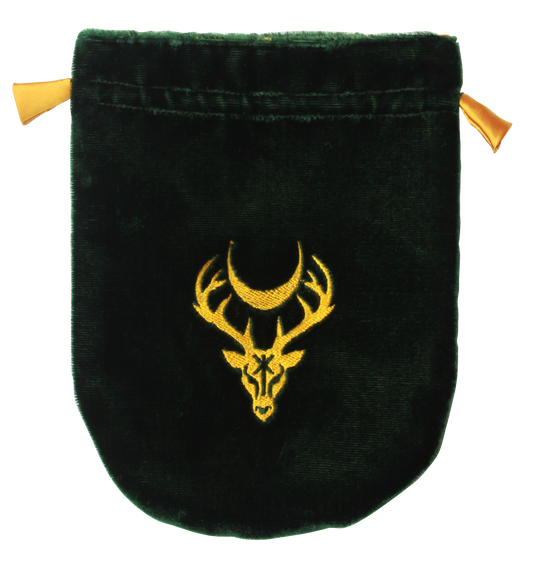 Stag Moon (VTB07) Lined Velvet Tarot Bag