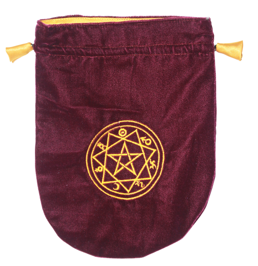 Sigillum Circle (VTB08) Lined Velvet Tarot Bag