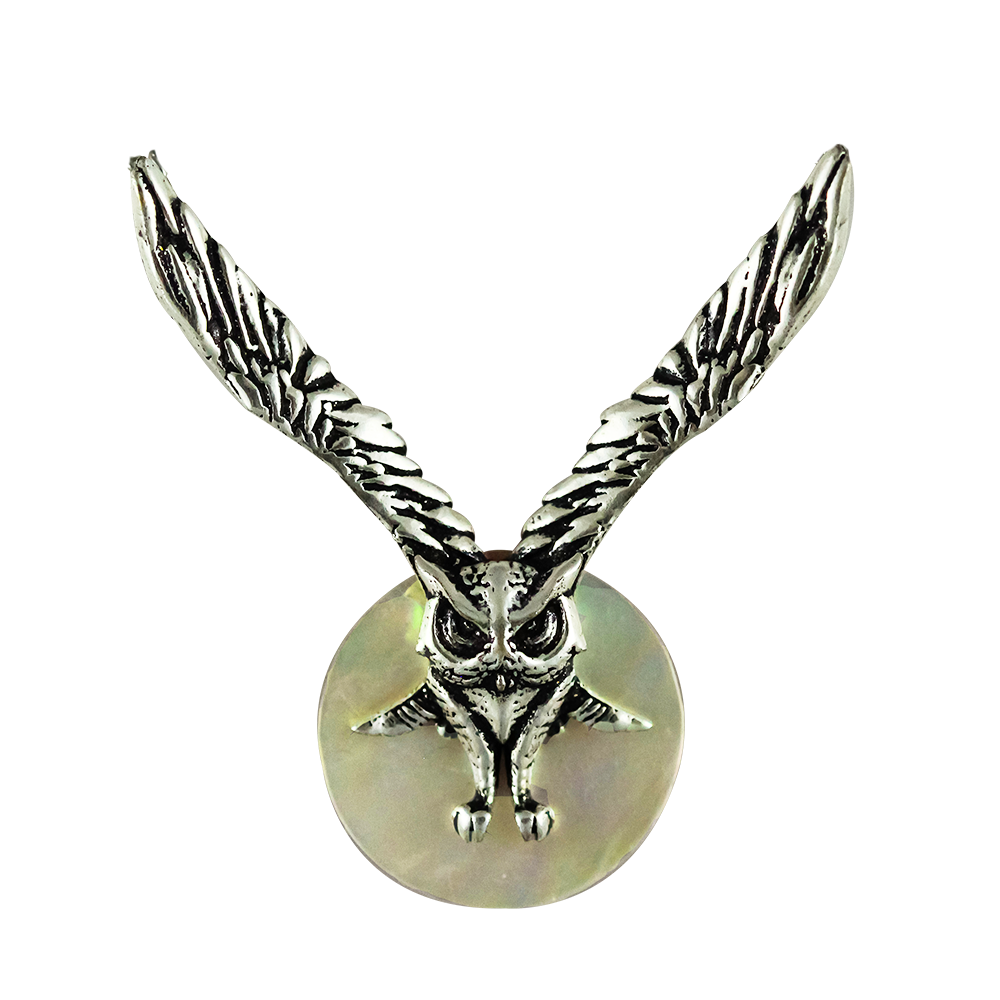 Lammas Moon Owl (WF06) Pendant Charm Necklace