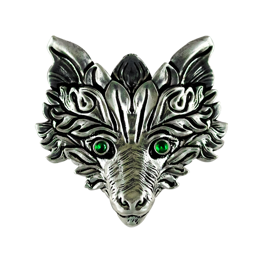 Green Fox (WF10) Pendant Charm Necklace